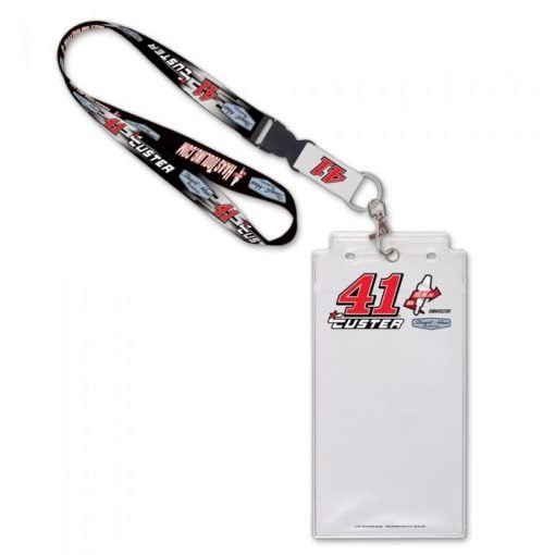 Cole Custer 2021 HaasTooling Stewart-Haas Lanyard and Holder with Buckle