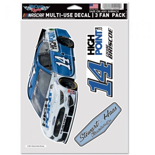 Chase Briscoe 2021 HighPoint.com Stewart-Haas Racing 3 Pack Fan Decals