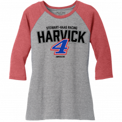 Kevin Harvick 2021 Ladies #4 Stewart-Haas Racing Baseball Tee
