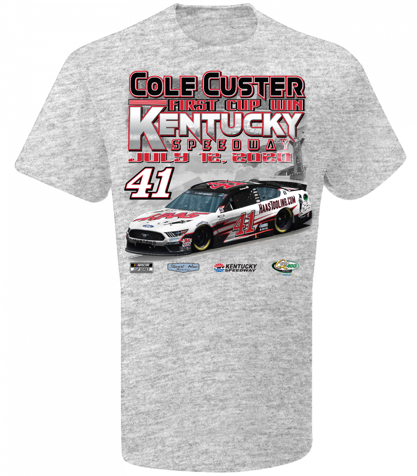 Cole Custer 2020 HaasTooling.com Stewart-Haas Racing Kentucky Win Tee ...