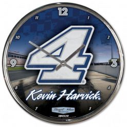 Kevin Harvick Stewart-Haas Racing 4 Chrome Wall Clock