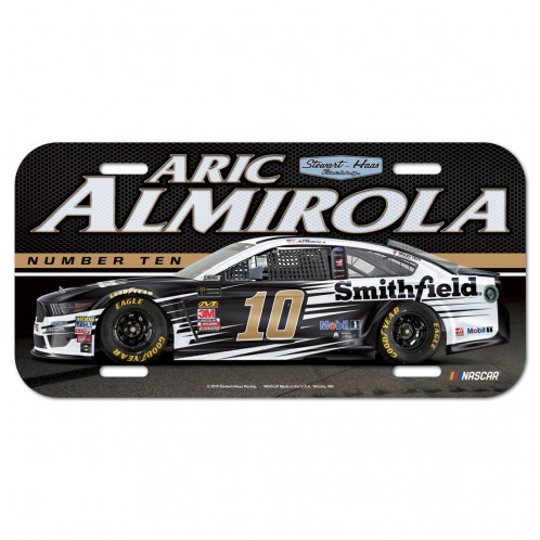 Aric Almirola 2019 Smithfield Stewart-Haas Racing License Plate
