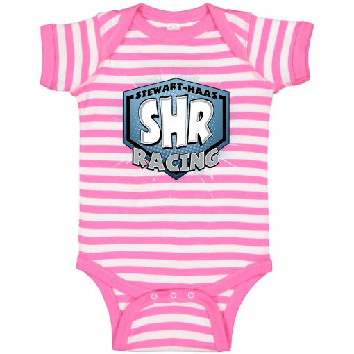 Exclusive Stewart-Haas Racing Pink Stripe Onesie
