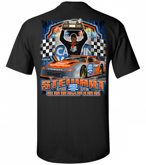 Tony Stewart Stewart-Haas Racing 2021 SRX Championship T-Shirt