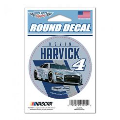 KEVIN HARVICK 4 BLUE SHR STEWART HAAS PRINTED VINYL DECAL STICKER NASCAR 5.5x6.1 