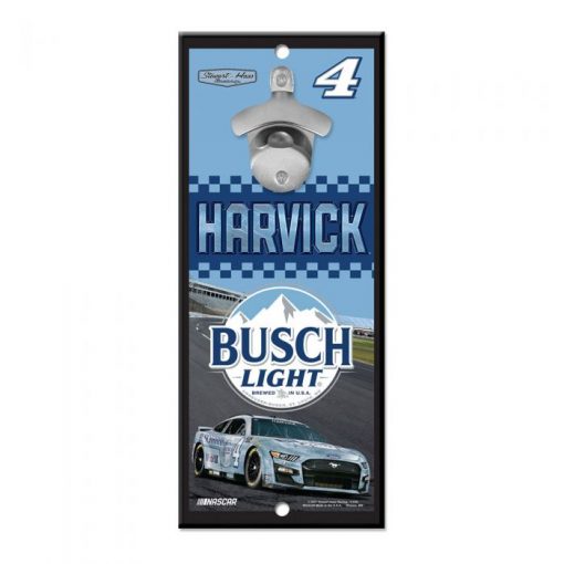 Kevin Harvick 2022 Busch Light Stewart-Haas Racing Bottle Opener Wood Sign