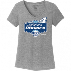 Kevin Harvick 2022 Busch Light Stewart-Haas Racing Ladies V-Neck T-Shirt