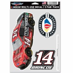 Chase Briscoe 2023 Mahindra Tractors Stewart-Haas Racing 3 Pack Fan Decals