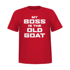 Chase Briscoe 2023 Mahindra Tractors Stewart-Haas Racing Red Old Goat Boss T-Shirt