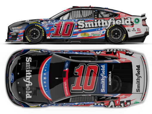 Aric Almirola 2023 Smithfield Stewart-Haas Racing Salute with Foil Numbers 1/64 Diecast *PRE-ORDER*