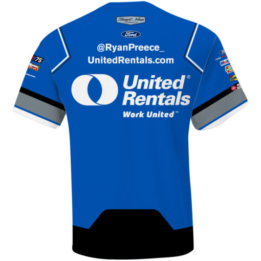 Ryan Preece 2023 United Rentals Stewart-Haas Racing Sublimated Uniform Shirt