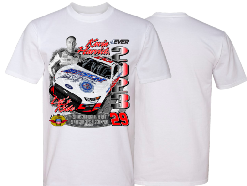 Kevin Harvick 2023 Busch Light Stewart-Haas Racing #29 All-Star Throwback White T-Shirt