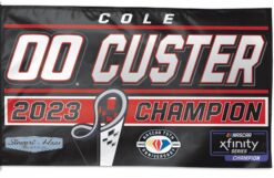 Cole Custer 2023 Haas Stewart-Haas Racing Xfinity Championship Flag