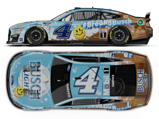 Kevin Harvick 2023 Busch Light Stewart-Haas Racing Dirt Track w/ Foil Numbers 1/24 HO Diecast