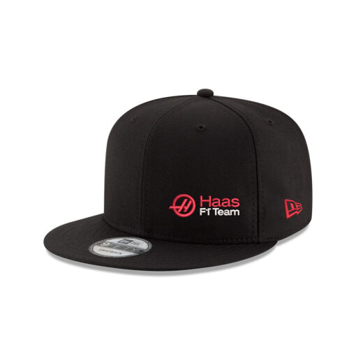 Haas F1 New Era Flat Bill Black Hat