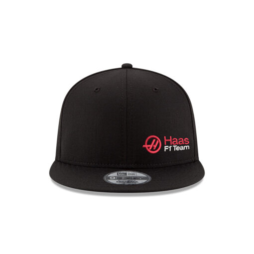 Haas F1 New Era Flat Bill Black Hat