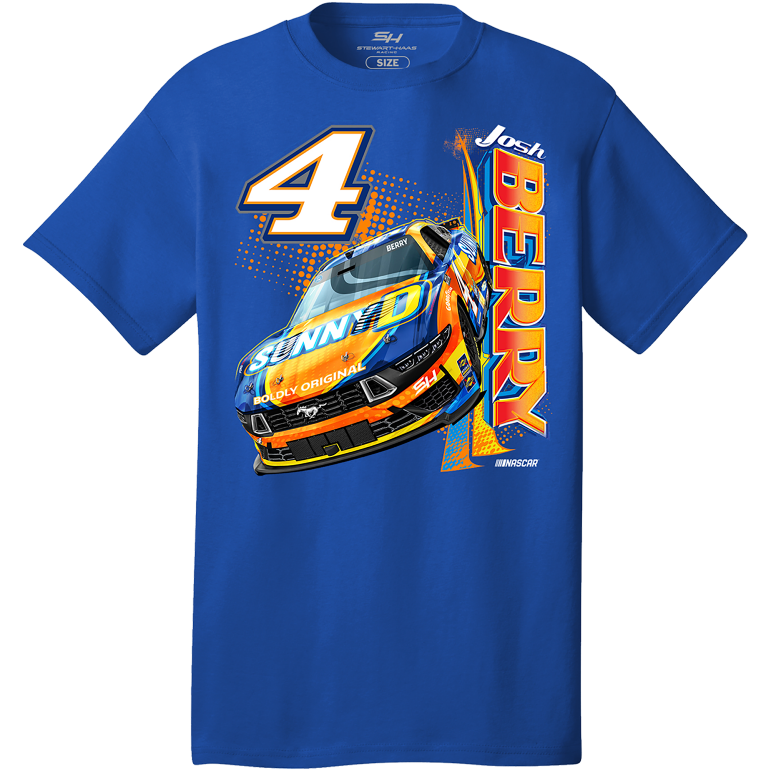 Josh Berry 2024 Sunny D StewartHaas Racing Car TShirt StewartHaas