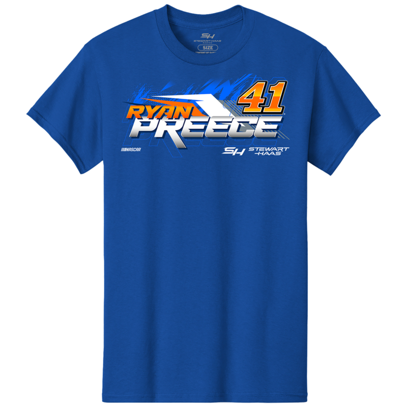 Ryan Preece 2024 United Rentals Stewart-Haas Racing Royal T-Shirt ...