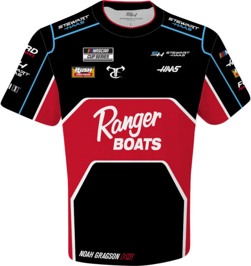 Noah Gragson 2024 Ranger Boats Stewart-Haas Racing Sublimated Uniform T-Shirt